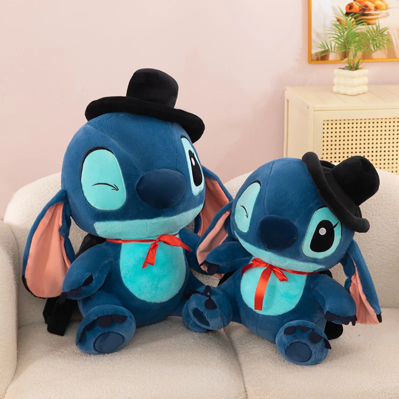 كبير غرزة قبعة الساحر ألعاب من القطيفة أنيمي غرزة Kawaii مخدة ناعمة محشوة بلوشي دمية عناق وسادة هدية عيد ميلاد للأطفال