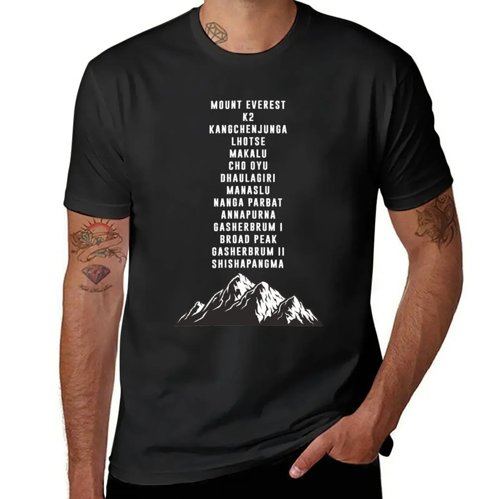 

14 Peaks Nothing is Impossible Nimsdai Purja Project Possible T-Shirt graphics Short sleeve tee T-shirt men