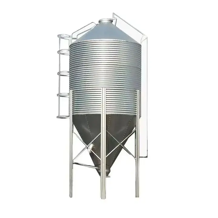 Galvanized Sheet Material Pig Feed Silo Tower Animal Husbandry Equipment for Breeding Silo