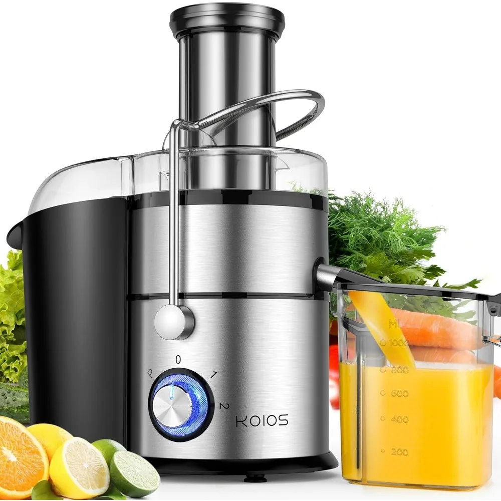 

1300W High-Speed Centrifugal Juicer with 3-Inch Feed Chute, Copper Motor, Titanium Filter, 3 Speeds, Easy Clean