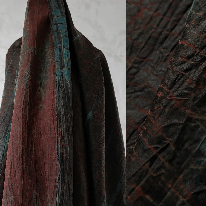 

Natural Organic Silk Xiangyun Yarn Fabric for Handmade Tie Dyed Satin Designer Fabrics By The Meter Diy Sewing Material Cloth