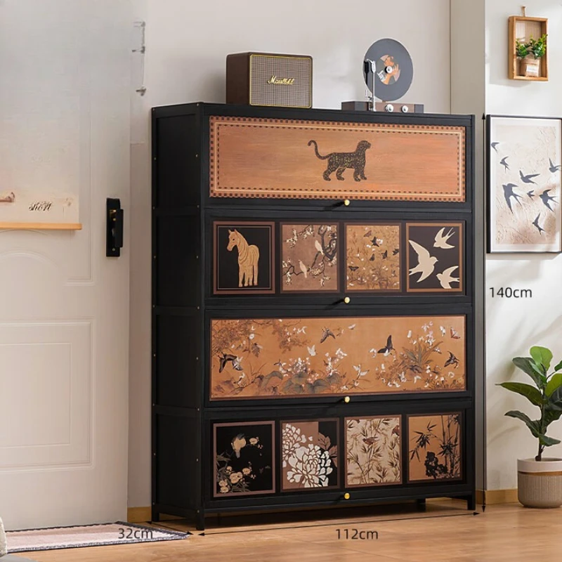 

Modern Beautiful Shoe Cabinet Luxury Design Storage Tall Shoe Cabinet Metal Space Saving Armario Zapatero Furniture For Home