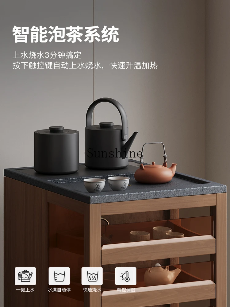 Can store plexiglass tea cabinet mobile tea table rack