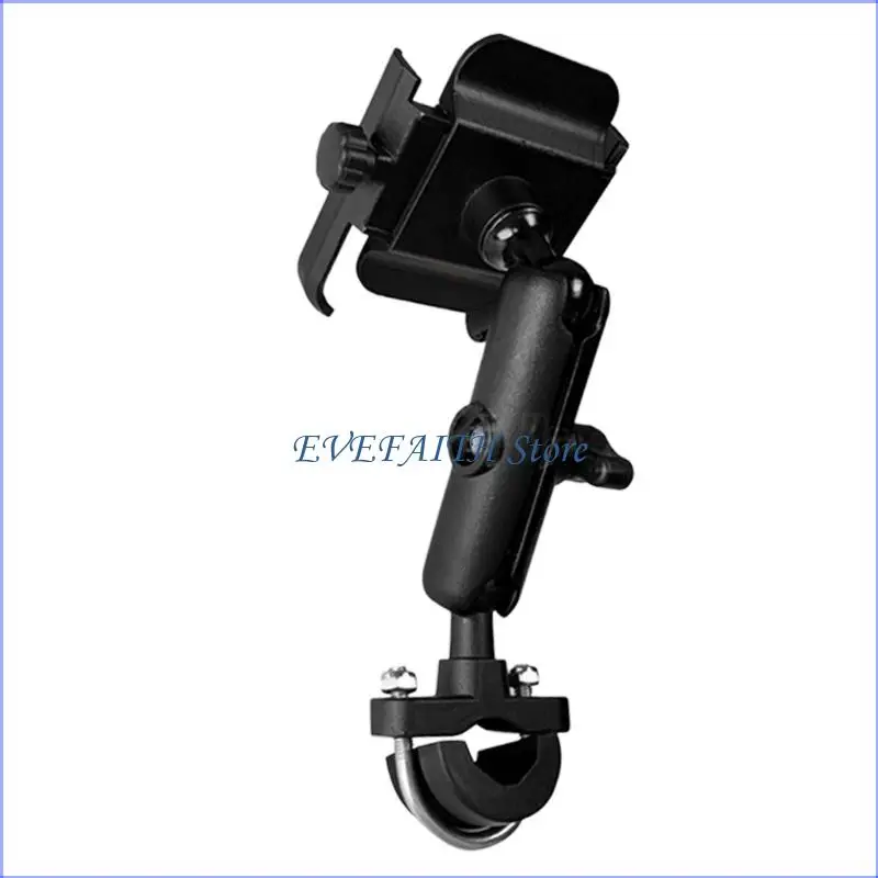 124B Anti Slip Motorcycle Smartphone Holder with Tool Setups & Wide Compatibility Stand for Smooth Rides