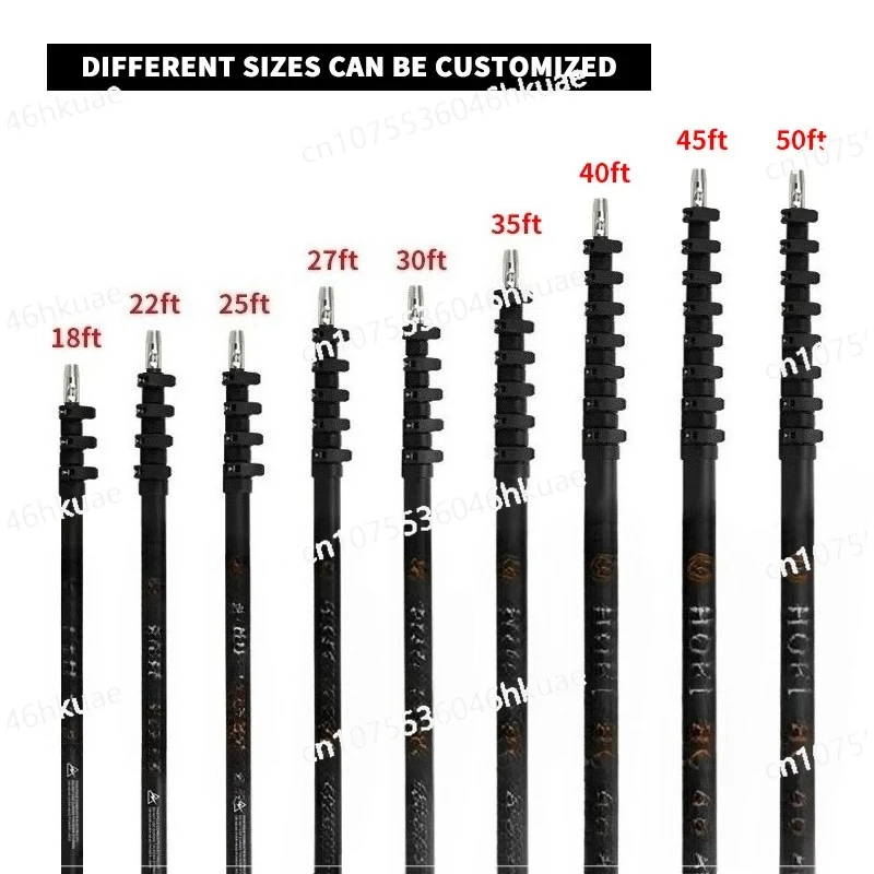 

Такий как фотоэлектрические панели и оборудование для очистки крыши. Многофункциональные телескопические стержни из углеродного волокна,