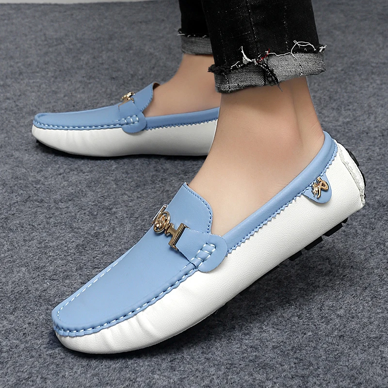 

Men's Casual Loafers Comfortable Lightweight Fashion Retro Business Shoes Handmade Men's Slip-On Leather Shoes