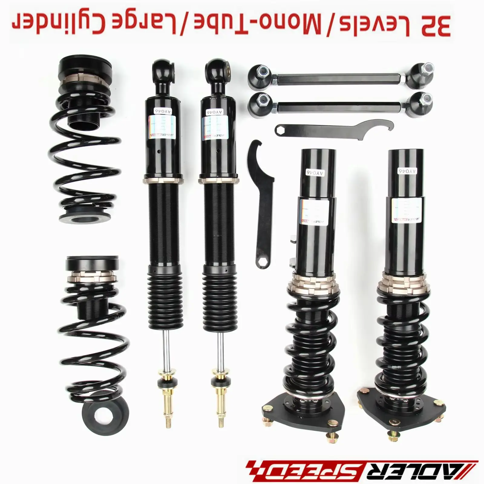 

ADLERSPEED 32 Level Mono Tube Coilovers Lowering Suspension Kit For Audi TT / TT QUATTRO (8J) 2008-14 （54.5mm)