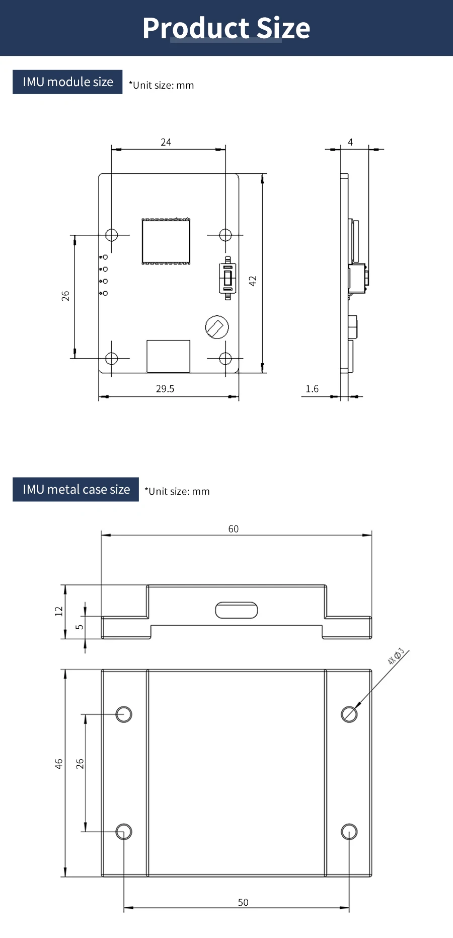 Yahboom 10-Achsen-ARHS-Sensormodul mit Beschleunigungsmesser, Gyroskop, Magnetometer, Luftdruckmessgerät für ROS, Roboter, RaspebrryPi Jetson – Detail 8