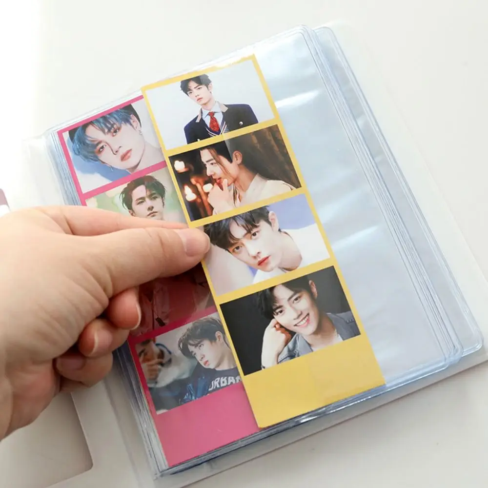 Cute Cartoon 4 Continuous Shooting Albums 64 Pockets with Inner Page Photo Album Holder Clear Pockets PVC