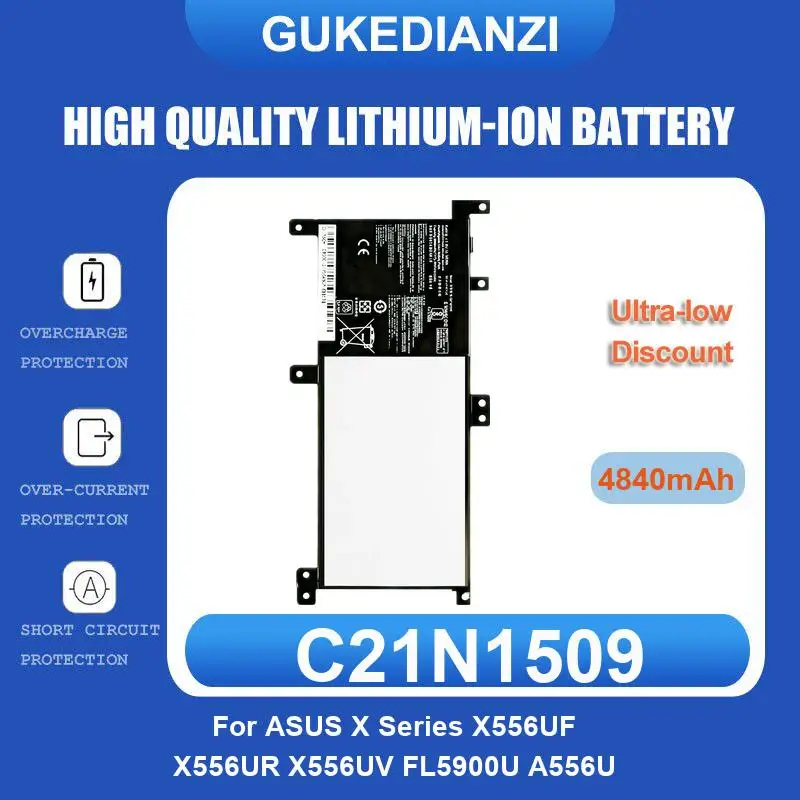 

C21N1509 Laptop Battery For ASUS Notebook X Series X556UF X556UR X556UV FL5900U A556U 4840mAh High Quality