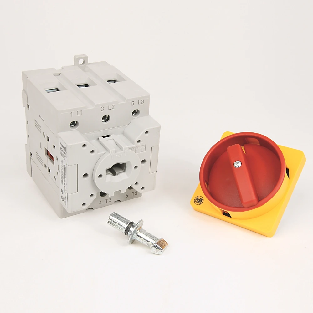 

Original in stock 194E-A100-1753 IEC Load Switch, Open - Base / DIN Rail, OFF-ON 90°, 100A, 3 Poles