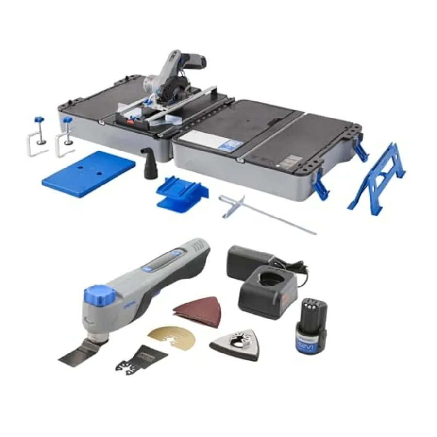 

Набор Blueprint 12V - Портативная пильная станция с бесщеточной компактной циркулярной пилой и многофункциональным кейсом для резки + бесщеточный инструмент P