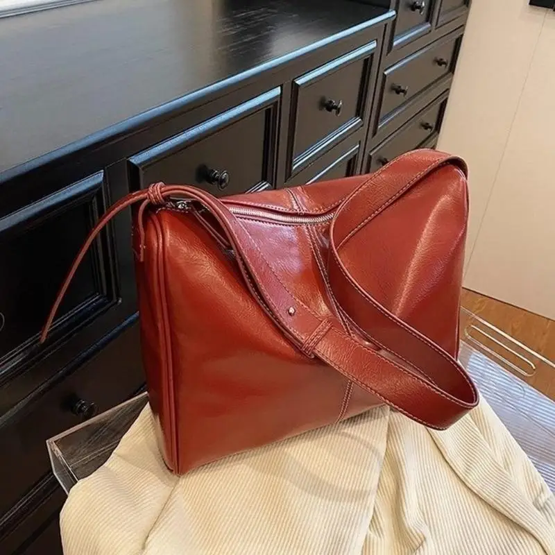 

Fashion Shoulder Bag Armpit Bag PU Leather Underarm Bag Vintage Crossbody Bag 20CA