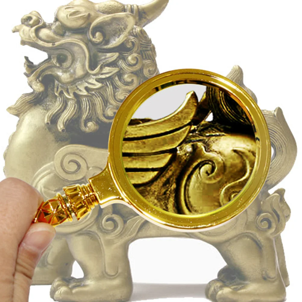 

Handheld Elderly Reading Magnifying Glass Portable Lightweight Repair Magnifier Reading Tool for Science Explore Nature