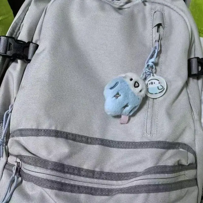 1 قطع الببغاء الطيور أفخم المفاتيح حقيبة الظهر سحر واقعية الحيوان شنقا زخرفة لطيف ألعاب من نسيج مخملي هدية #4