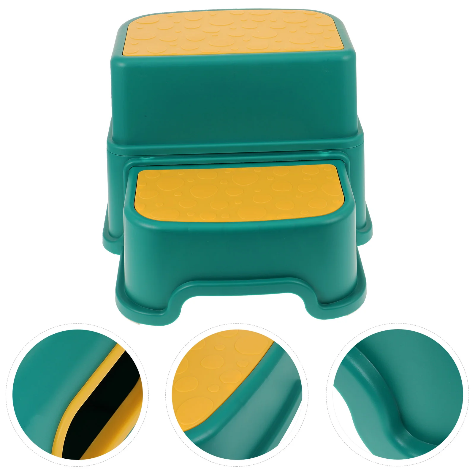 

2 Pcs Footstool Friction Non-slip Safety Steps Toddler Toilet Plastic Children Bathroom Baby