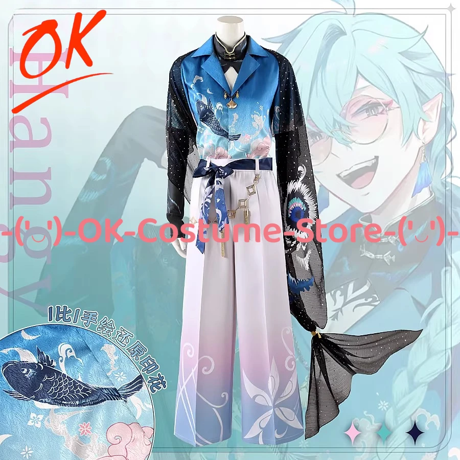 

[Индивидуальный размер] Fragaria Memories Knights Hangyon Риба-клоун Русалка Косплей Костюм Аниме Персонаж Наряд Вечеринка Униформа Костюм