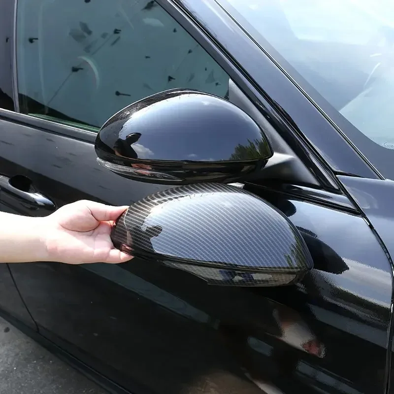 

For 17-22 Alfa Romeo Giulia ABS Carbon Fiber Car Rearview Mirror Cover Rearview mirror cover Trim sticker Car Accessories