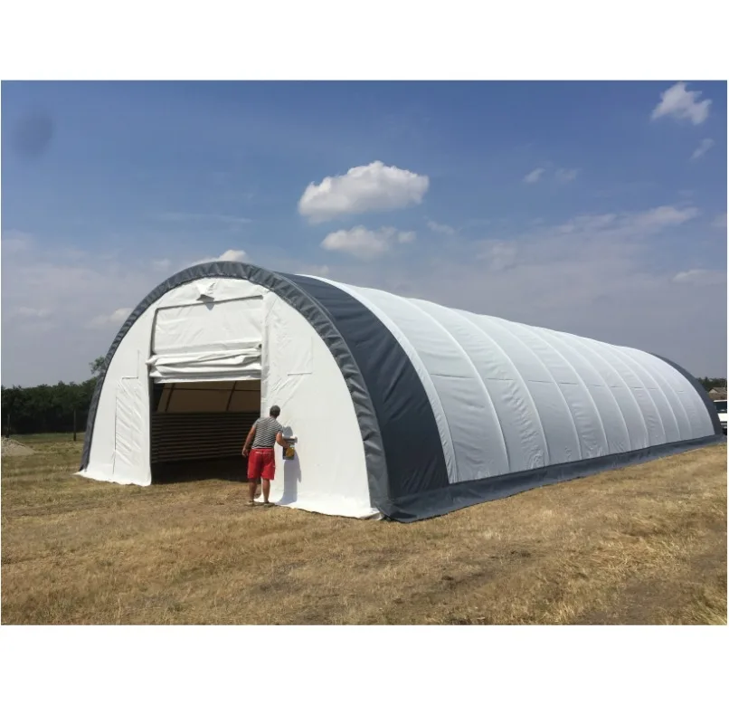 S308515R Fabric Storage Building Canopy Waterproof Prefabricated Outdoor Storage Shelter
