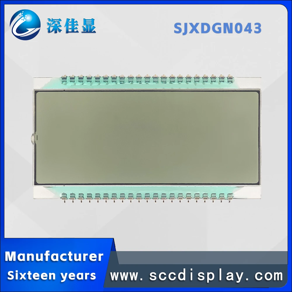 Manufacturer Customized static display screen SJXDGN043 TN positive wide temperature Segment code with decimal point LCD display