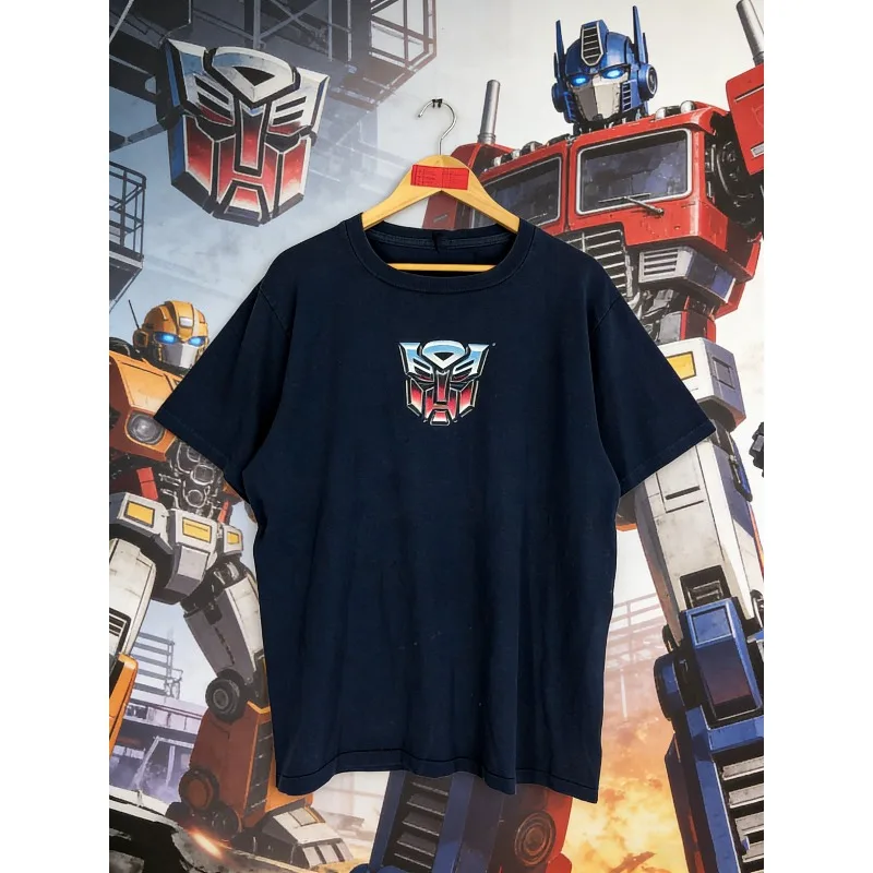 

2025-26 Summer Transformers T-Shirt 100% Cotton Printed T-shirt for Men Robot Vintage Cotton Tee Shirt Round Collar Breathable