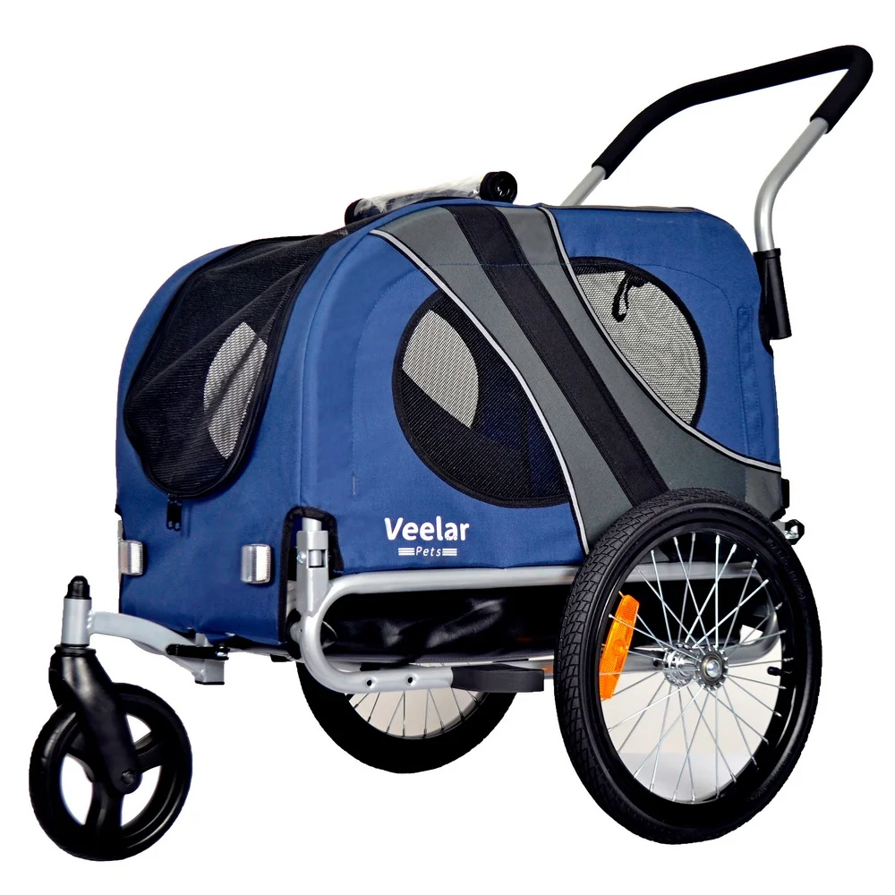 

Dog Pet Bicycle Trailer & Stroller 2 In 1 Medium Or Large Size