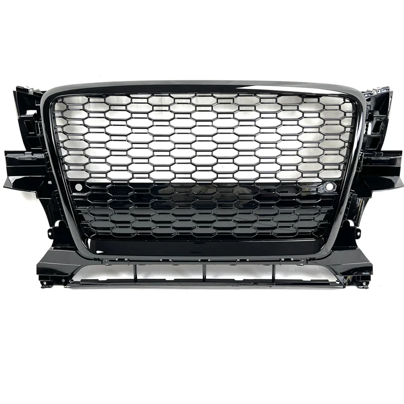 Front Bumper Grille RSQ5 Style Honeycomb Mesh Grill in ABS Material for 2009-2012 audis Q5 8R