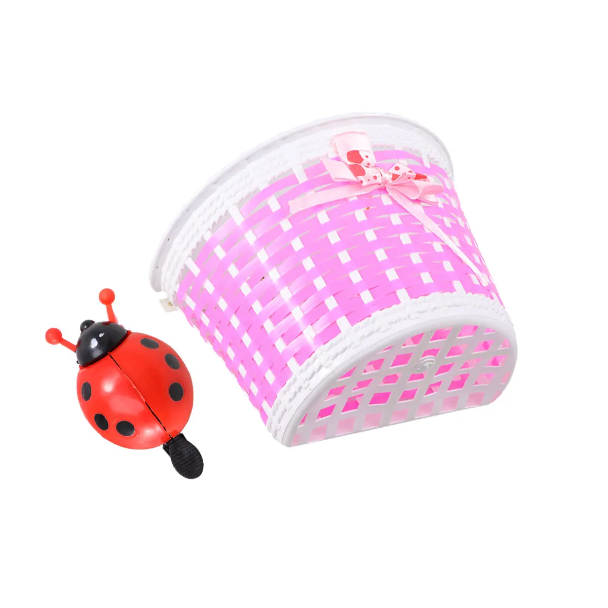 

Plastic Kids Scooter Bike Pink Plastic Bicyclel Storage Basket Basket Red Handmade Storage Fits Girls Toddler Accessories