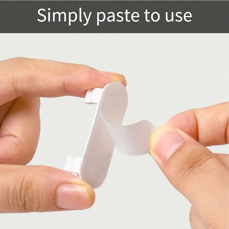 20pcs, Adjustable Cable Management Clips, Adhesive Cable Organizers Sticky Wire Clips Cord Holder For TV PC Ethernet Cable