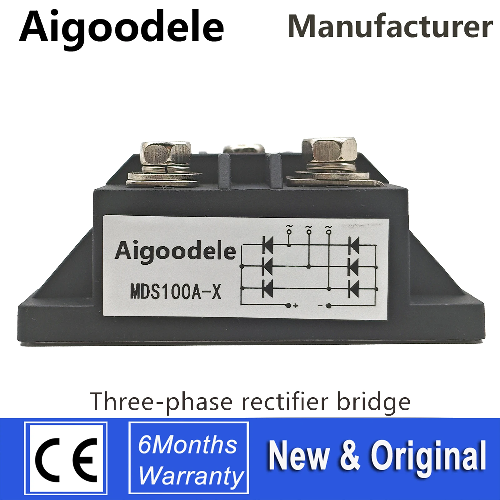 MDS100A1600V MDS100-16 100Amp Three-phase rectifier bridge NEW AND ORIGINAL