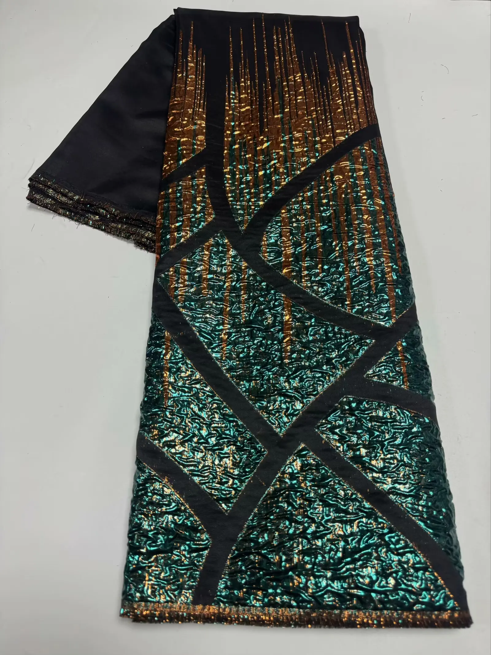 African Lace Fabric Organza French Gild Brocade Jacquard Lace Fabric For Women Wedding Party Dresses Sew-DF