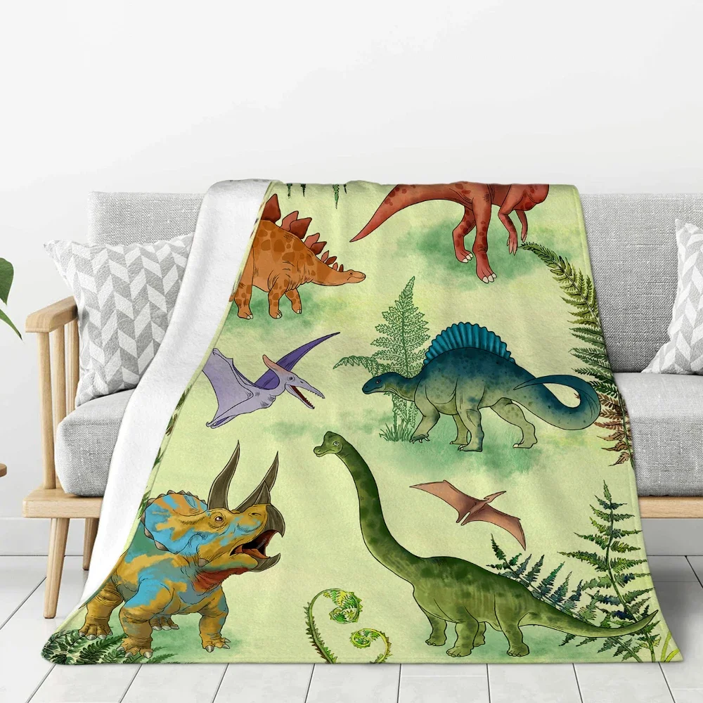 

Dinosaur Blanket Children Tyrannosaurus Rex Boy Gifts Bed Sofa Chair Blanket Applicable All Season Blanket