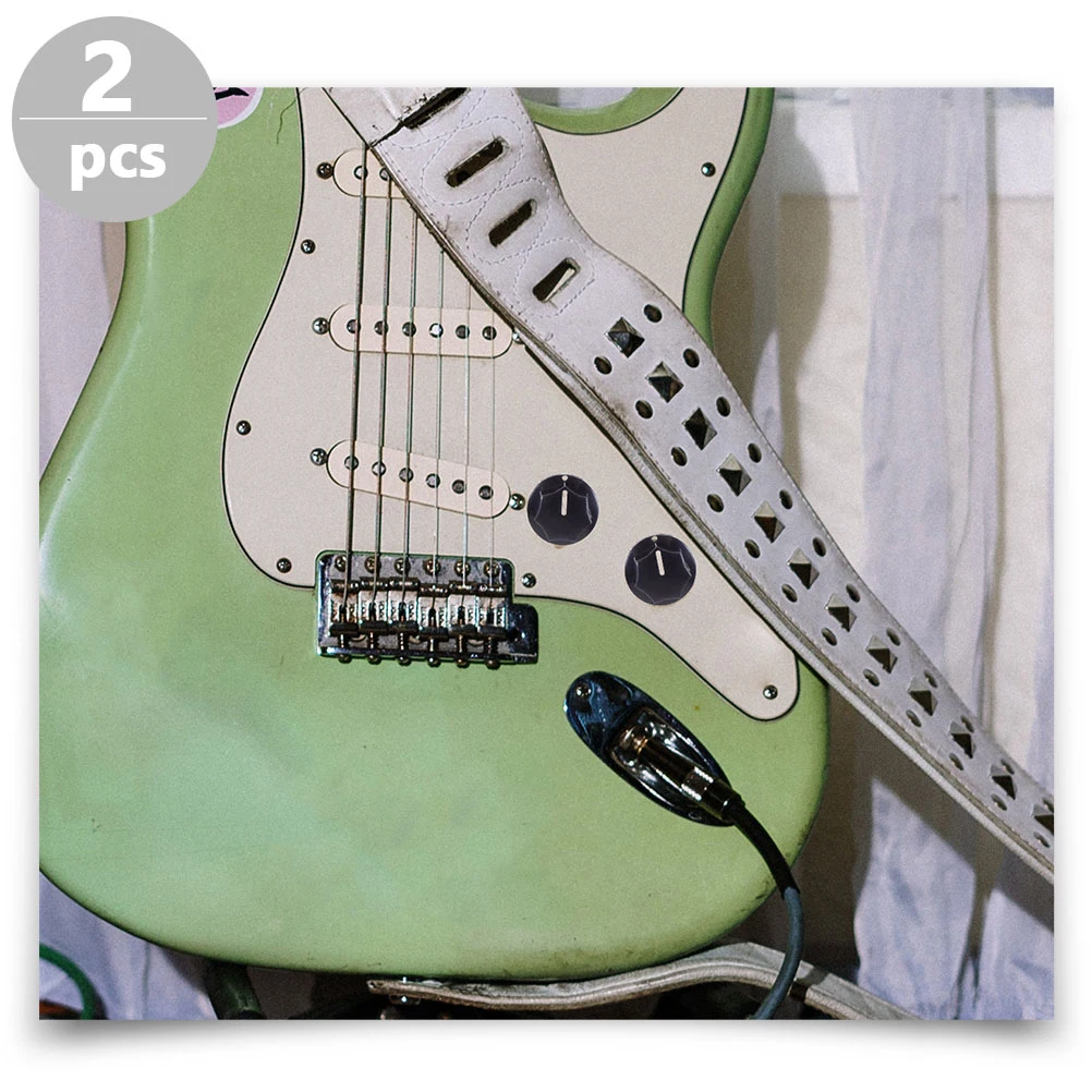 

2pcs Electric Guitar Knobs Replacement Plastic Control Knobs For Volume Tone Rotary Potentiometer Shaft Accessories Synthesizer