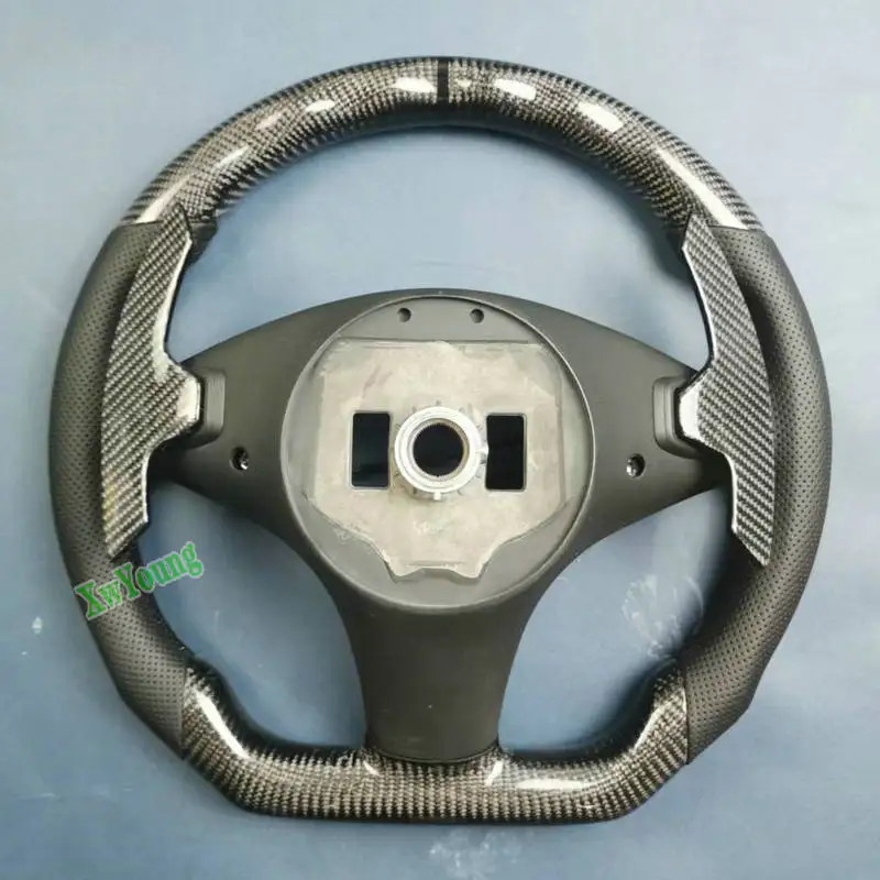 For Mercedes-benz W207 W204 W212 E300 E350 E550 (With Paddle Shifters Holes) 100% Real Carbon Fiber Car Steering Wheel