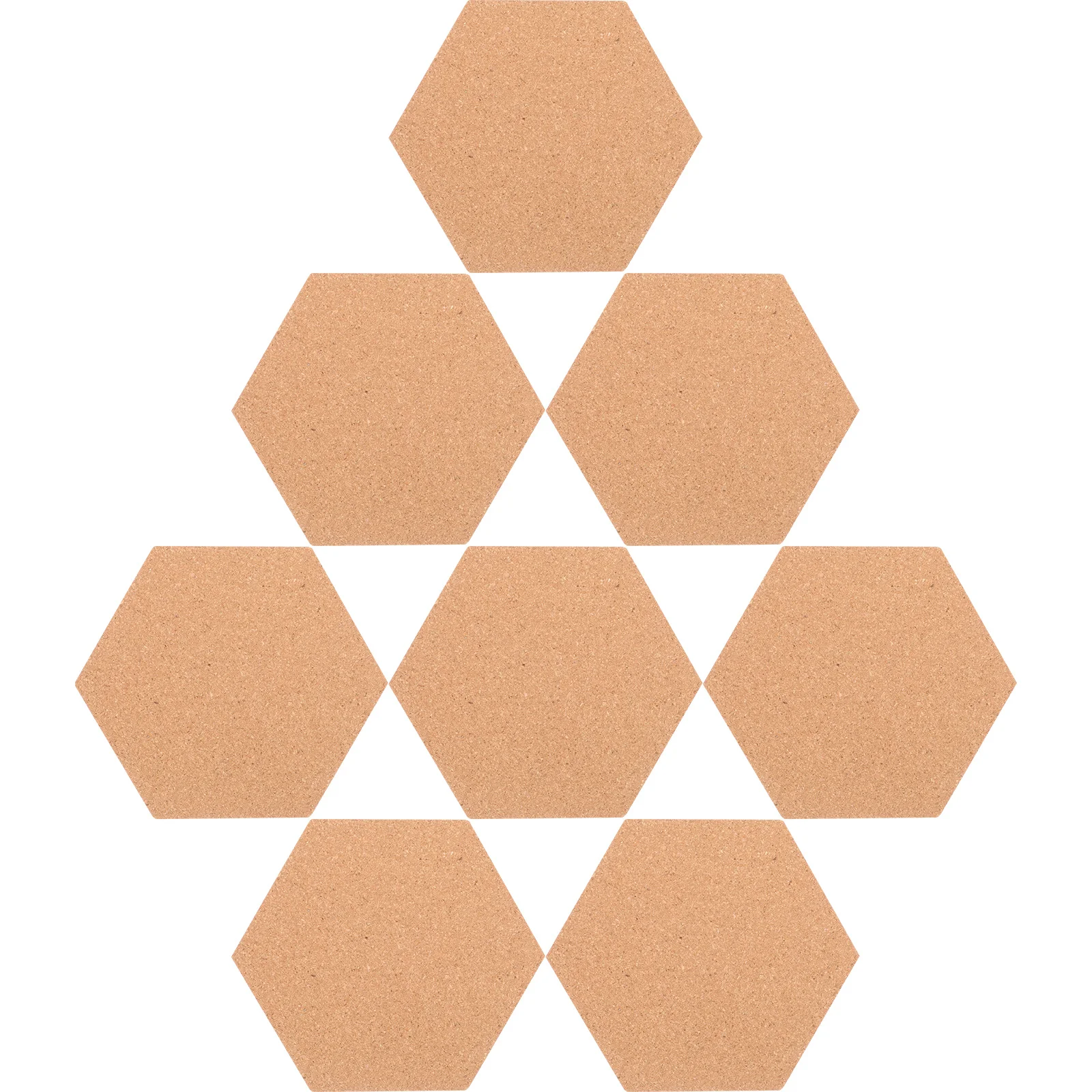 1Set Hexagon Cork Board Artistic Installation for Home Office Classroom Commercial Use Cork Board Announcement Message Boards