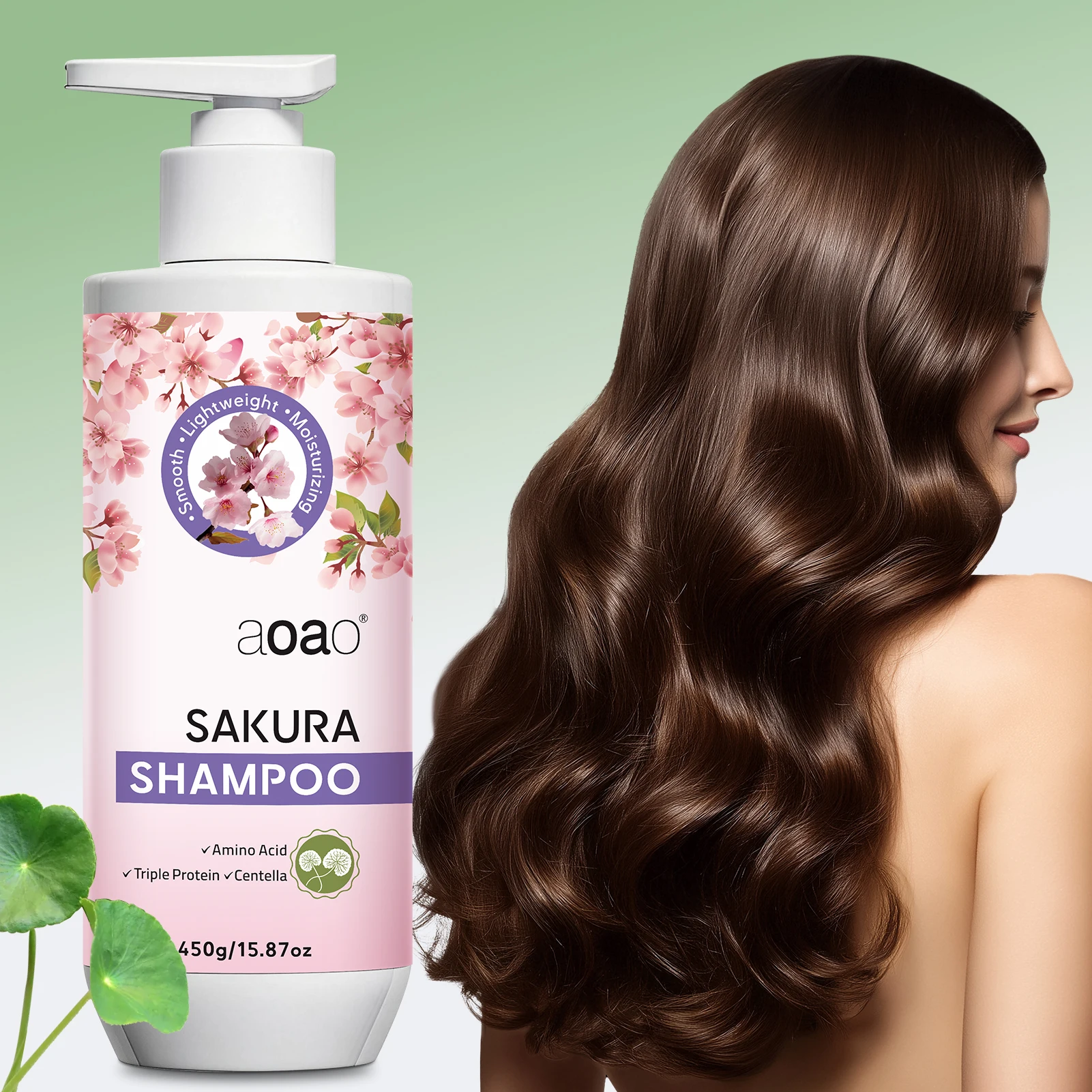 

Шампунь Sakura - с аминокислотами, для контроля жирности, придания объема, разглаживания, с длительным ароматом, с растительными экстрактами, ароматизированный уход за волосами.