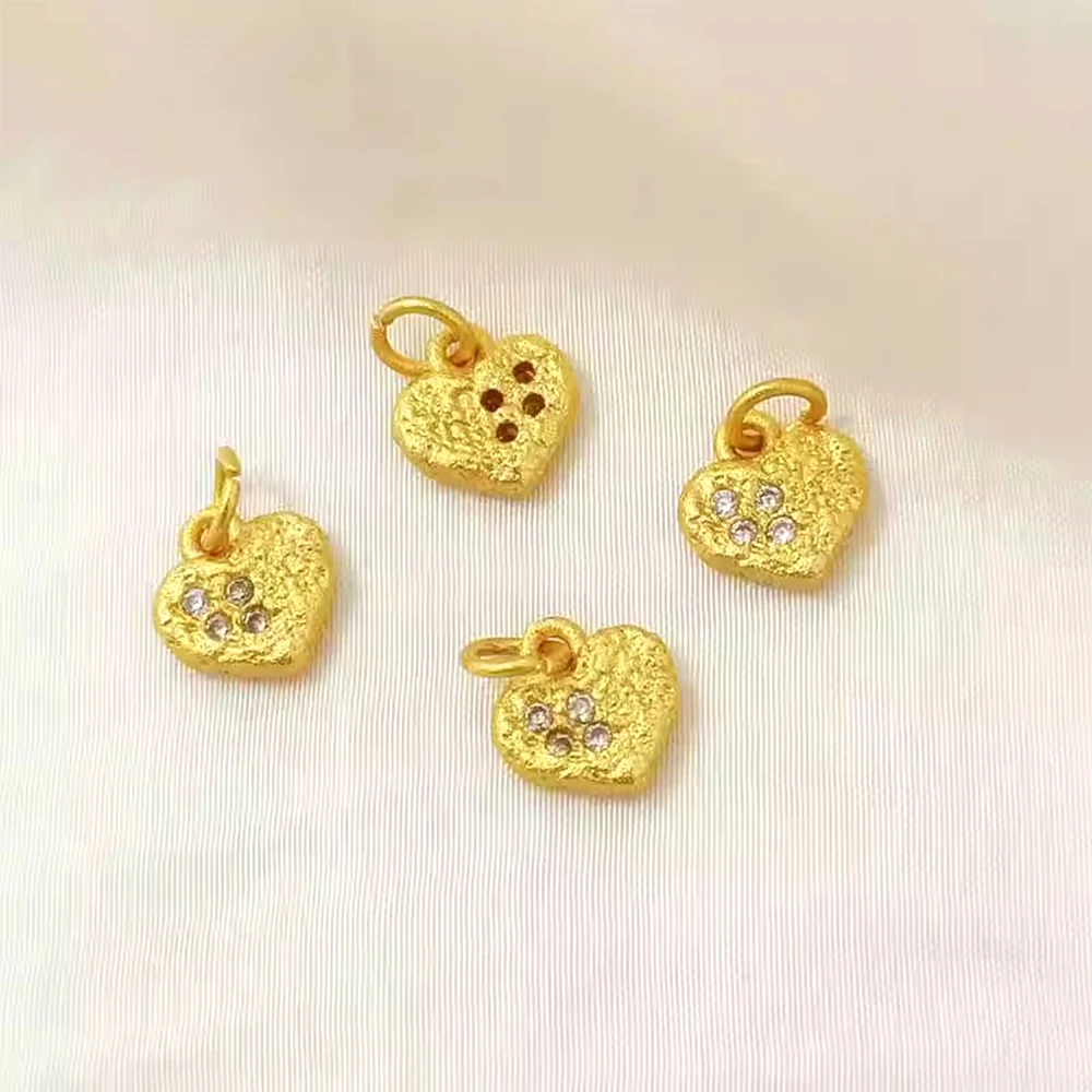 قلادة محظوظة على شكل زهر الخوخ الذهبي غير اللامع يمكنك صنعها بنفسك قلادة مجوهرات عصرية وسوار ومواد إكسسوارات الملابس #3