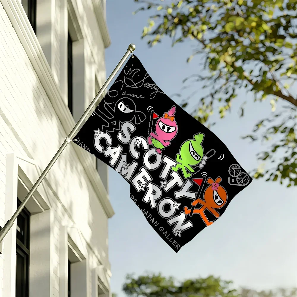 Fashion flag For Living Room Home Dorm Decor Wall Outdoor Camping Party S-Scotty Logo Cameron-N Banner Gifts