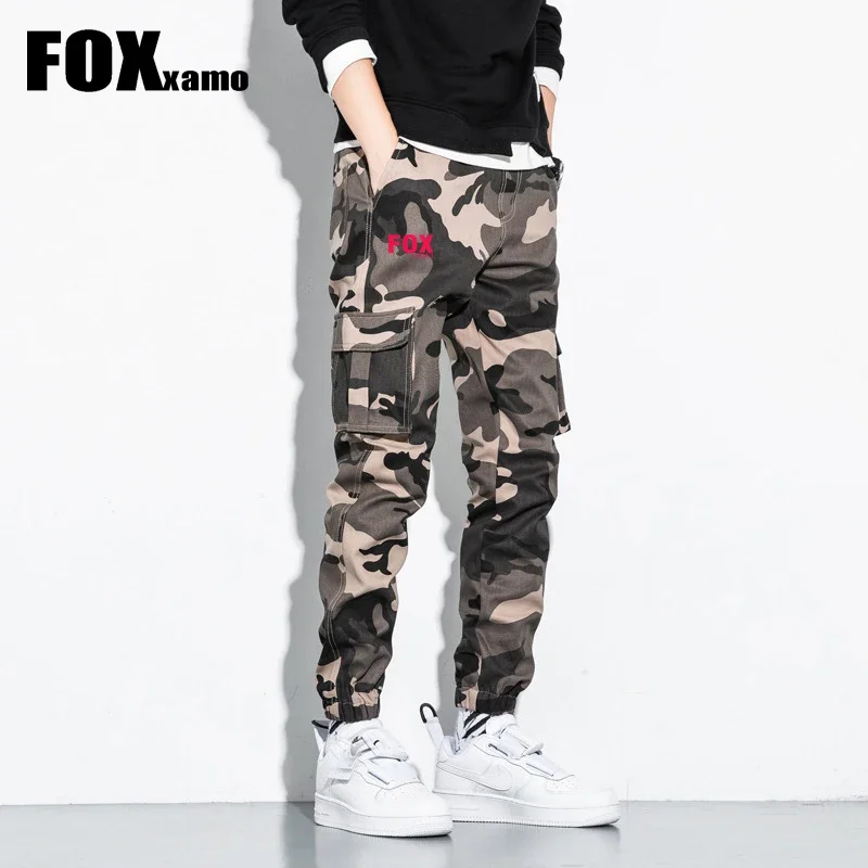 Fox Xamo Cycling Camouflage Military Jogger Pants Men 2024 Spring Autumn Pant Men Comfortable Trousers Camo Joggers