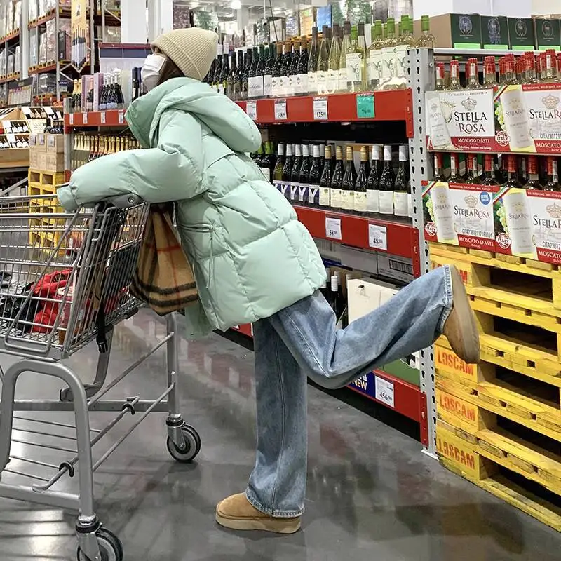 UMI MAO 90 manteau en duvet de canard blanc Femme hiver nouvelle doudoune courte épaisse chaude pour les femmes