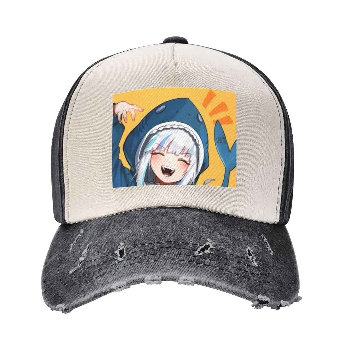 

gawr gura Baseball Cap Bobble Hat Hat Luxury Brand sun caps Fashion Beach Women's Golf Clothing Men's