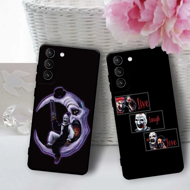 Horror Movie Terrifier Phone Case For Samsung Galaxy S22 23 21 S20 FE Ultra S10 S9 S8 Plus S10e Note 20Ultra 10Plus Cover