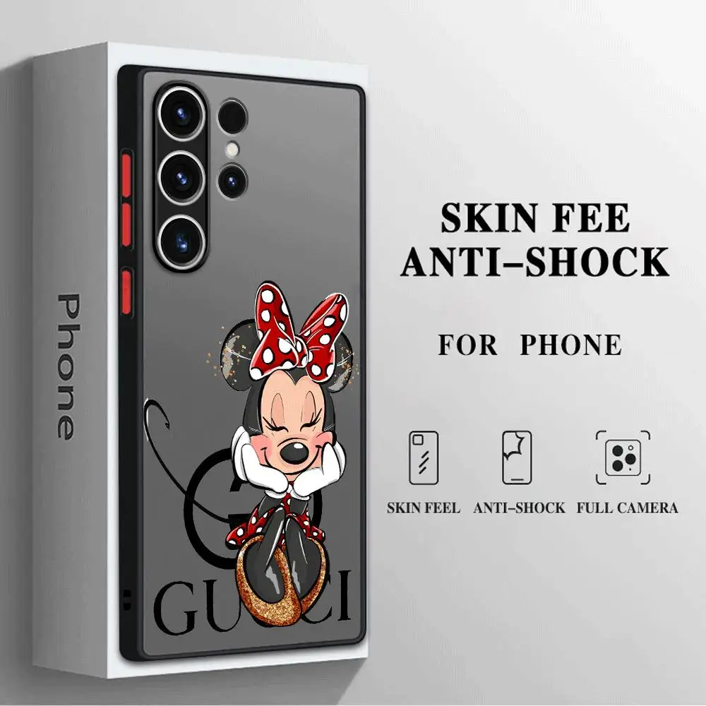Disney Mickey Minnie Love Phone Case for Samsung Galaxy S23 Ultra S24 S22 Plus S21 S21Plus S20 FE S24Plus Soft Cover image 5