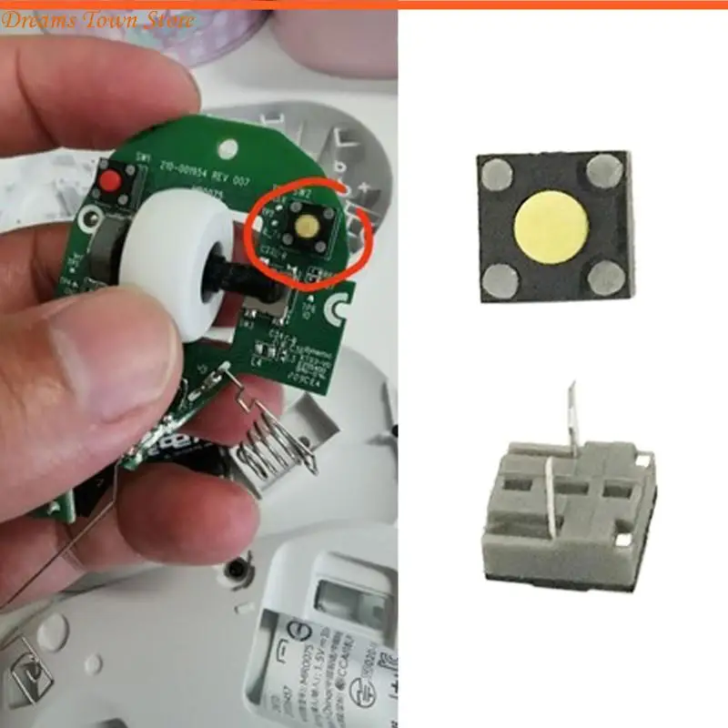 HX6A 2 stks 6x6x4,3 mm vierkante muis Micro -schakelaar voor consumentenelektronica Medische testcomputers Servers Mouse Micro