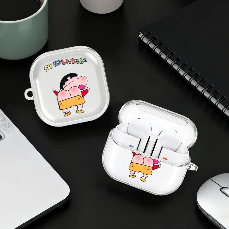 

Case For Samsung Galaxy Buds 3 FE 2Pro 3Pro Live 4 Pro 2 4Pro Clear Earphone Cases Cover With Hook Himawari