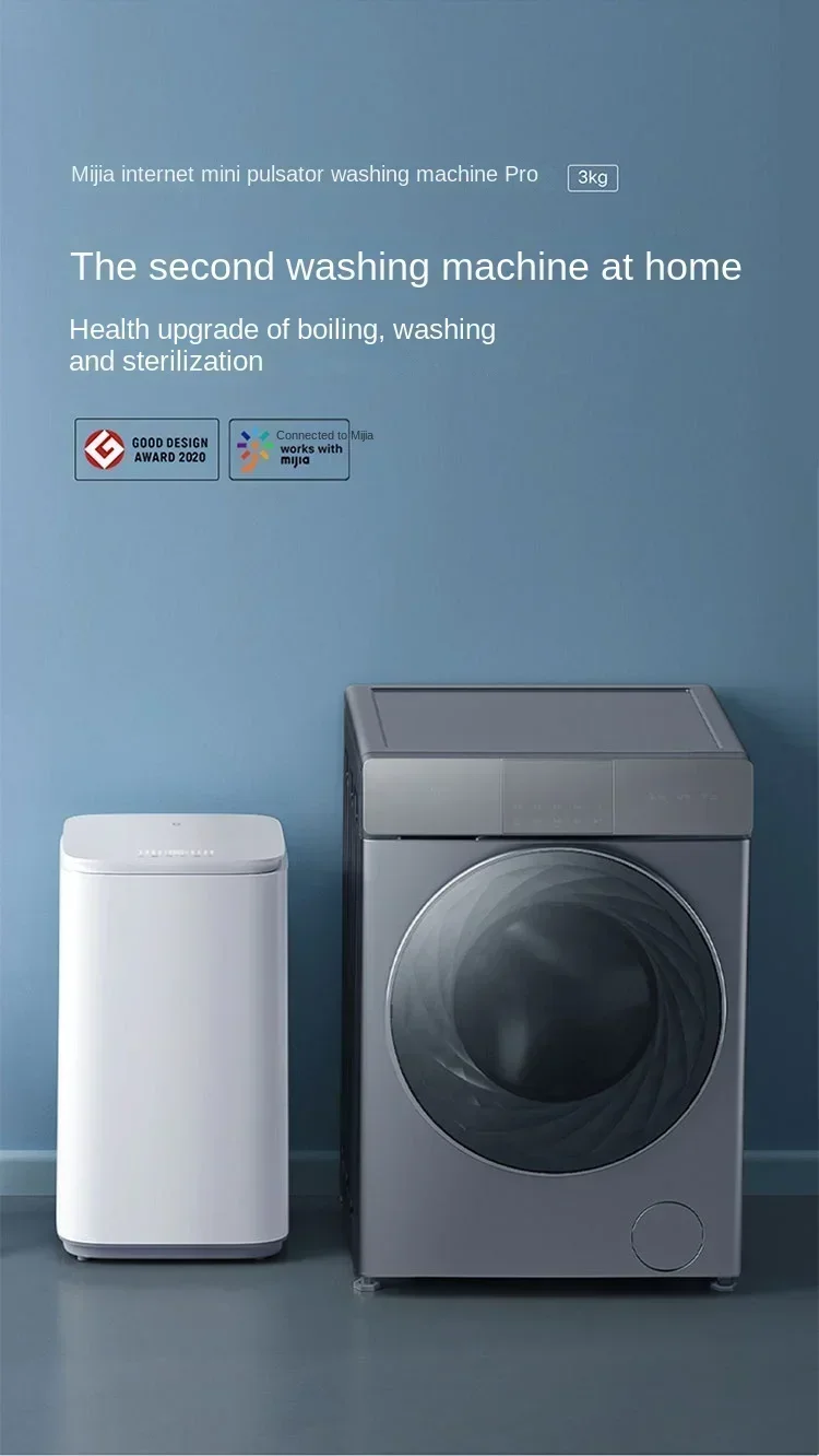 New Mijia Intelligent Washing Machine 3kg Pro Fully Automatic Home Children's Underwear Sterilization APP Remote Voice Operation