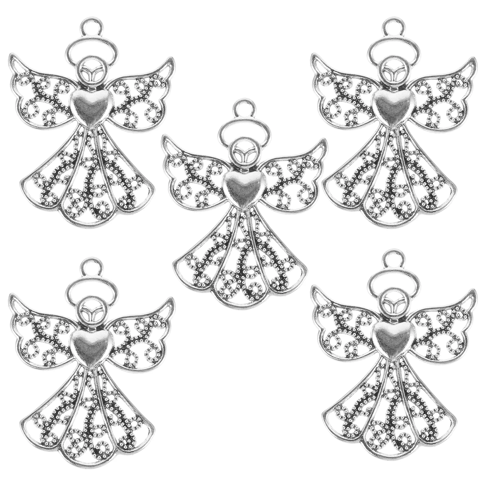 

5 Pcs Angel Charm Pendant Ornaments Bracelet Accessories Charms for Jewellery Making Baby