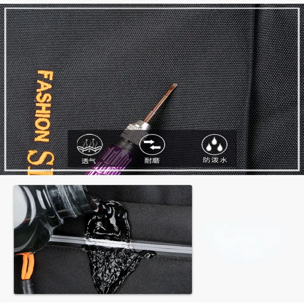 Practical Oxford Student Schoolbag High Quality Air Cushion Strap Waterproof Rucksack Business Computer Bag