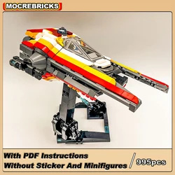 MOC-170668 Star Movie Spaceship M52X Space Starfighter High-tech Interstellar Fighter Building Blocks Model Kid's Toys Gifts Set