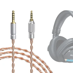 Geekria Silver-Plated Upgrade 4.4mm to 3.5mm Audio Cable Compatible with Sony MDR-M1 MDR-MV1 MDR-M1ST Headphones (4.9ft / 1.5m)